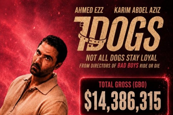 فيلم Dogs7 يحقق إيرادات بـ ١٤.٣ مليون دولار ويبيع أكثر من ١.٨٧ مليون تذكرة خلال ١٢ يومًا